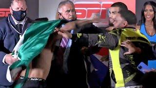 JOSE ZEPEDA SWINGS AT JOSUE VARGAS AFTER TENSE FACE OFF- WEIGH IN BRAWL ENSUES | FULL VIDEO