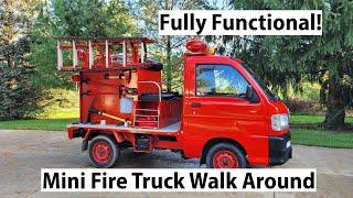  The Crazy Capable Japanese Mini Fire Truck! Daihatsu Hijet Walk Around and Specs