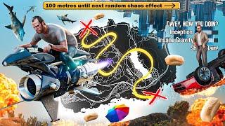 NEW Every 100 Metres Causes Random CHAOS Effect! Can I Cross GTA 5? #2