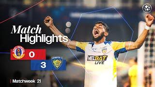 Match Highlights | East Bengal FC 0-3 Chennaiyin FC | MW 21 | ISL 2024-25