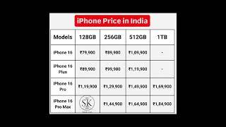 Apple Price in India  iphone 16 Series Brand New  #Apple  #iphone #appleiphone #apple #smart