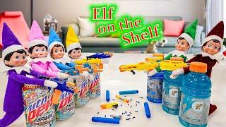 Elf on the Shelf Nerf Battle!! Good vs Bad Elf on the Shelf! Day 22