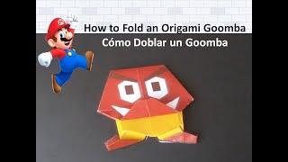 How to Fold Goomba from Paper Mario The Origami King on the Nintendo Switch  , DIY Handmade Crafts