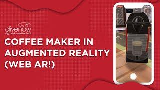 Immersive Web AR example - Coffee Maker in Augmented Reality on web | Explore in 3D, 360 and Web AR