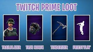 New Twitch Prime Loot! Trailblazer, True North, Tenderizer, Freestylin'