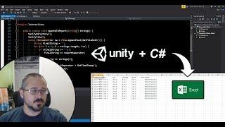 Tutorial - Export data from Unity to .csv (which opens with Excel)