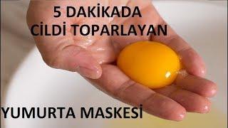 5 DAKİKADA CİLDİ GENÇLEŞTİREN YUMURTA MASKESİ -BOTOKS ETKİLİ MASKE - GÜZELLİK BAKIM