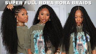 BOHO BRAIDS WITH CURLY HUMAN HAIR | STEP-BY-STEP TUTORIAL | PROTECTIVE STYLE | CHEV B.