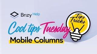 Secret Tips to Control Mobile Columns with Brizy! 