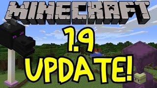 Minecraft 1.9 Full Update Review! All Features! New Mob Shulker, Shields, Elytra End Change Showcase