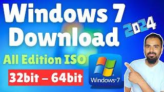 Windows 7 All Edition ISO Download Kaise Kare? How to Download Windows 7 ISO File [LATEST - 2024]