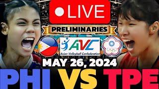PHILIPPINES VS. CHINESE TAIPEI LIVE NOW | MAY 26, 2024 | AVC CHALLENGE CUP #avccuplive #avccup2024