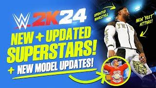 WWE 2K24: 17 New & Updated Superstars, New Legends, Model Updates, Attires, Creations, & More!