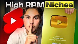 5 High RPM Youtube Shorts Niches (+$10,000/ Month)