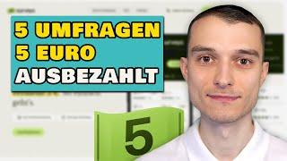 Die beste Umfragenplattform? - 5surveys zahlt 1€ pro Umfrage!