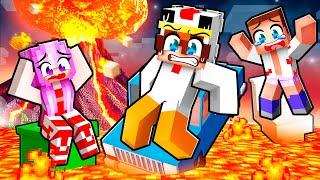 Nous devons SURVIVRE à un VOLCAN sur Minecraft !