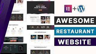 Make your Dream Restaurant Website with Reservation System using Elementor Free 2025