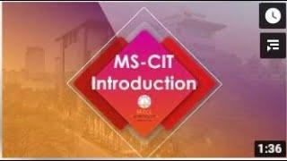 Introduction to MS-CIT