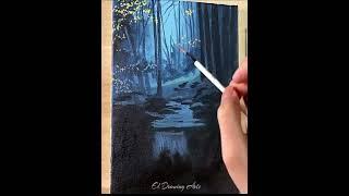 Exploring the Mystical Stream Landscape | Acrylic Painting Tutorial