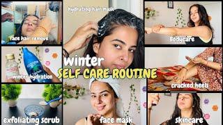 WINTER Selfcare Routine ️ | Bodycare, Haircare & Skincare at home 