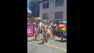 Free the Nipple at Pride Parade, Organized by Anni Ma