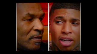 Mike Tyson loses his cool with NLE Choppa...