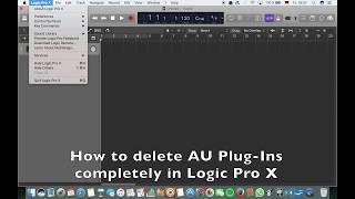 How to delete Plug-Ins completely - Logic Pro X tutorial