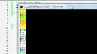 C++ Tutorial text color