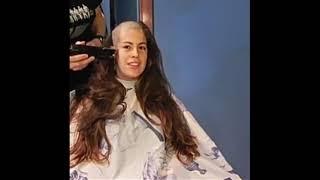 Long hair to headshave | long hair  women headshave | girl headshave at barbershop