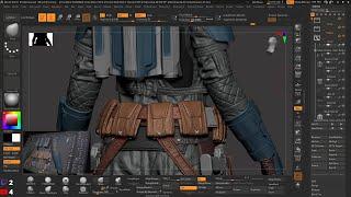 Bo Katan Character Sculpting in Zbrush part -7- Cloth details