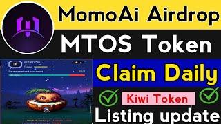 MomoAi New Airdrop Reward MTOS Token || MomoAi listing update || Gamee Airdrop new update