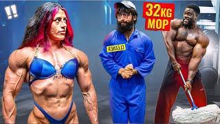 Destroy EGO with 32 KG mop !Anatoly gym prank #3