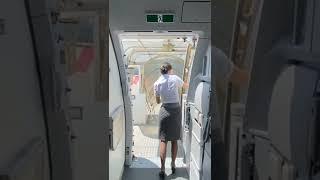 Closing Aircraft Door ️ #shorts #airhostess #stewardess #flightattendant