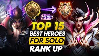 TOP 15 BEST HEROES TO SOLO RANK UP TO MYTHICAL IMMORTAL FASTER | SEASON 30 - OUTLAW
