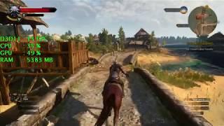 Intel UHD Graphics 630 -- Intel Core i3-8100 -- The Witcher 3 Wild Hunt FPS Test