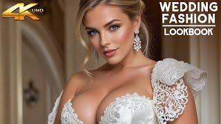 American Wedding Fashion 2024: AI Elegance and Beauty Lookbook [4K] Exclusive Showcase BTS