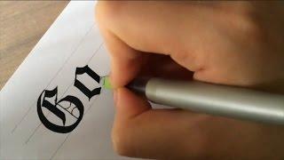 Gothic Calligraphy with Pilot Parallel pens