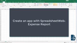 Creating an Expense Reporting Application