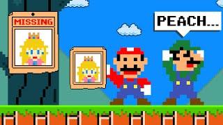 Mario is Missing Peach in Super Mario Bros.