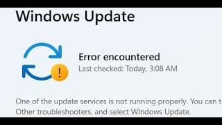 Fix Windows 11 Update Error One Of The Update Services Is Not Running Properly