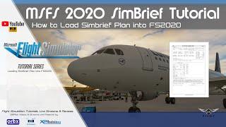 How to Load SimBrief Plan into Microsoft Flight Simulator 2020