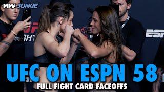 UFC on ESPN 58 Full Fight Card Faceoffs from Las Vegas