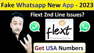 Fake number se fake Whatsapp account kaise banaye | Flext 2nd line App update | Create FAKE Whatsapp