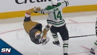 Brayden McNabb And Jamie Benn Dish Out Two HUGE Hits