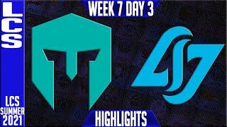 IMT vs CLG Highlights | LCS Summer 2021 W7D2 | Immortals vs Counter Logic Gaming