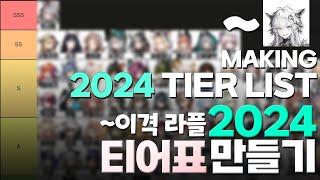 ~이격 라플 2024년 티어표 만들기!! / Making a Tier List (~Alter Lappland) [명일방주/Arknights/アークナイツ]