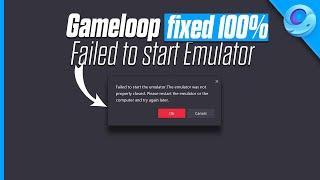 How to Fix Gameloop Failed to Start Emulator Restart the Emulator and Start Again |Gameloop Fix 2023