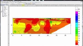 Maps post-processing of EM-I profilers data