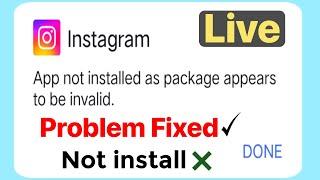 app not installed as package appears to be invalid 2024 | Aero Instagram not installed
