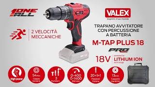 Valex | Trapano avvitatore con percussione a batteria OneAll 18V M-TAP PLUS 18